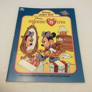 Vintage1990 Golden Paper Dolls Disney Minnie N Me Uncut Minnie Mouse